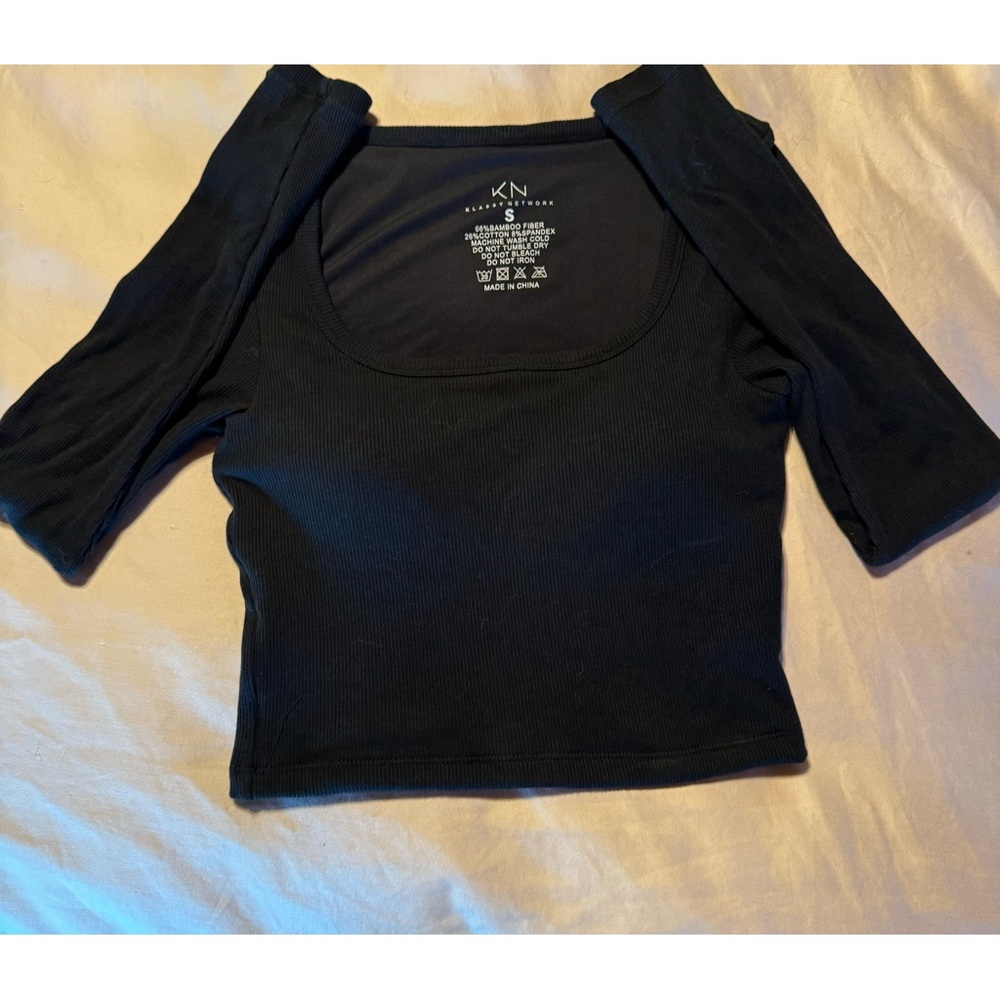 Ribbed cropped top